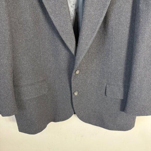 Oscar de la Renta Wool Cashmere Sport Coat Jacket Blazer Men's 44L Gray Career - Picture 7 of 12